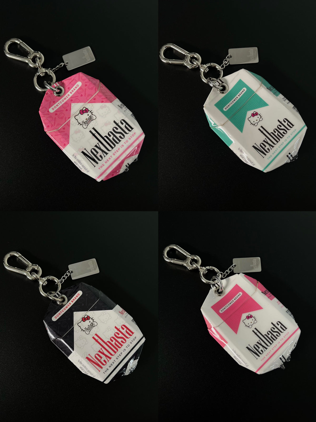 Hello Kitty Creative Handmade Empty Cigarette Pack Pendant Necklace Accessory Bag Charm