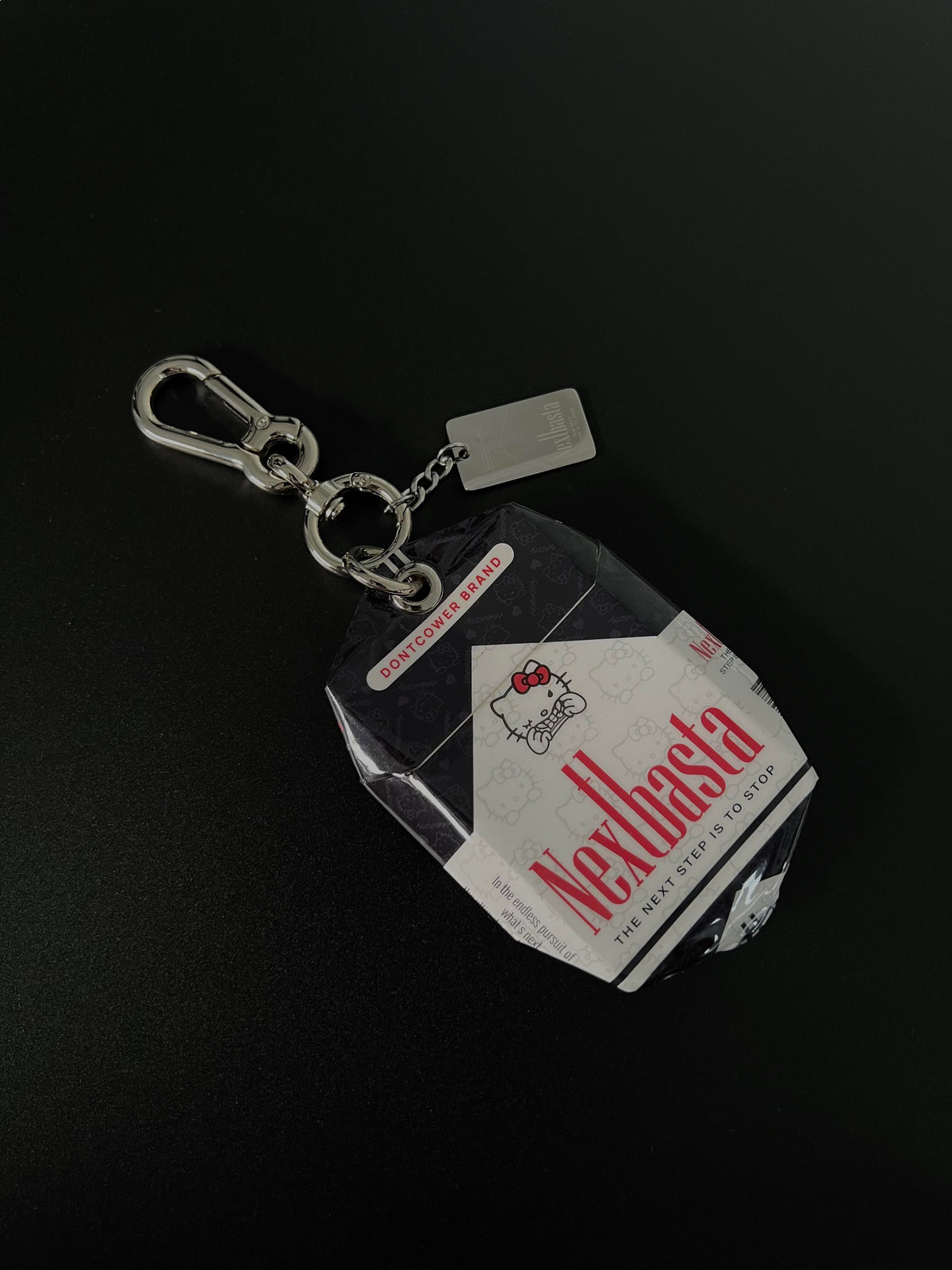 Hello Kitty Creative Handmade Empty Cigarette Pack Pendant Necklace Accessory Bag Charm