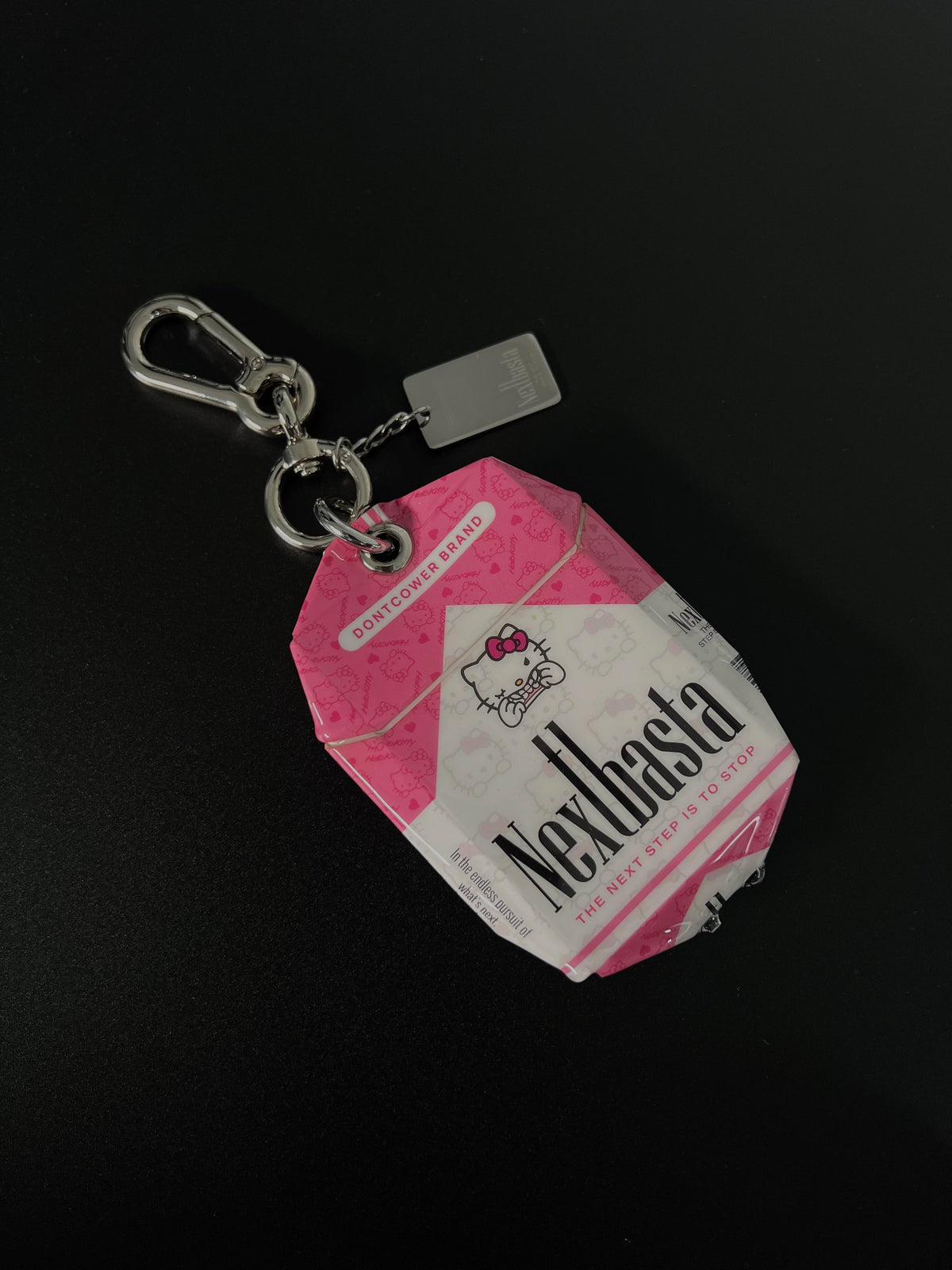 Hello Kitty Creative Handmade Empty Cigarette Pack Pendant Necklace Accessory Bag Charm