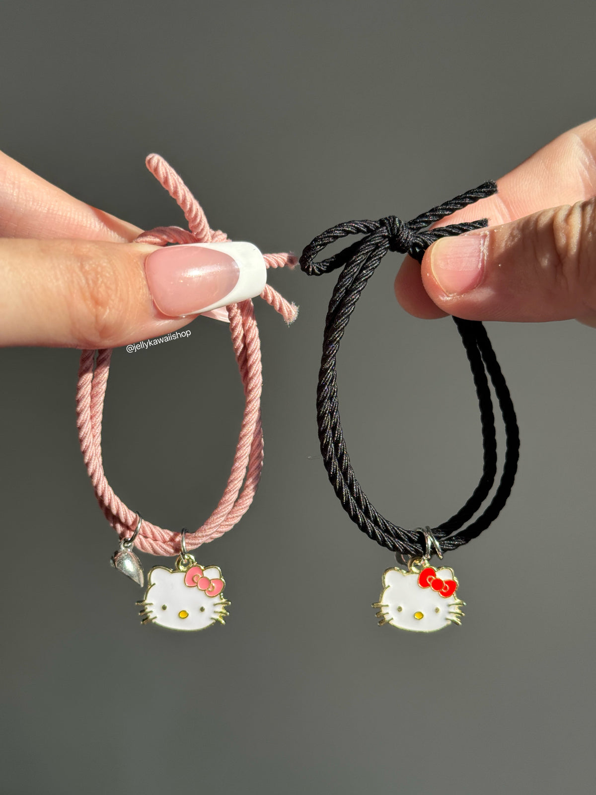 Hellokitty 2 Pcs Magnetic Couples Bracelets Adjustable Bracelets