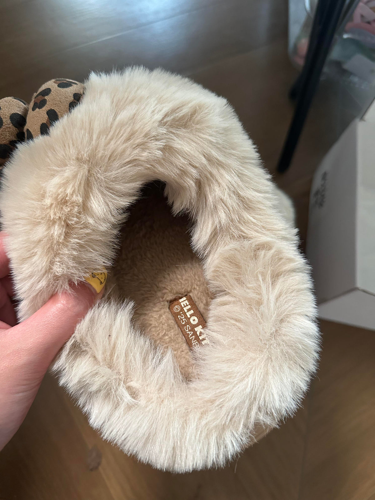 Hellokitty Brown Slippers Fluffy Shoes