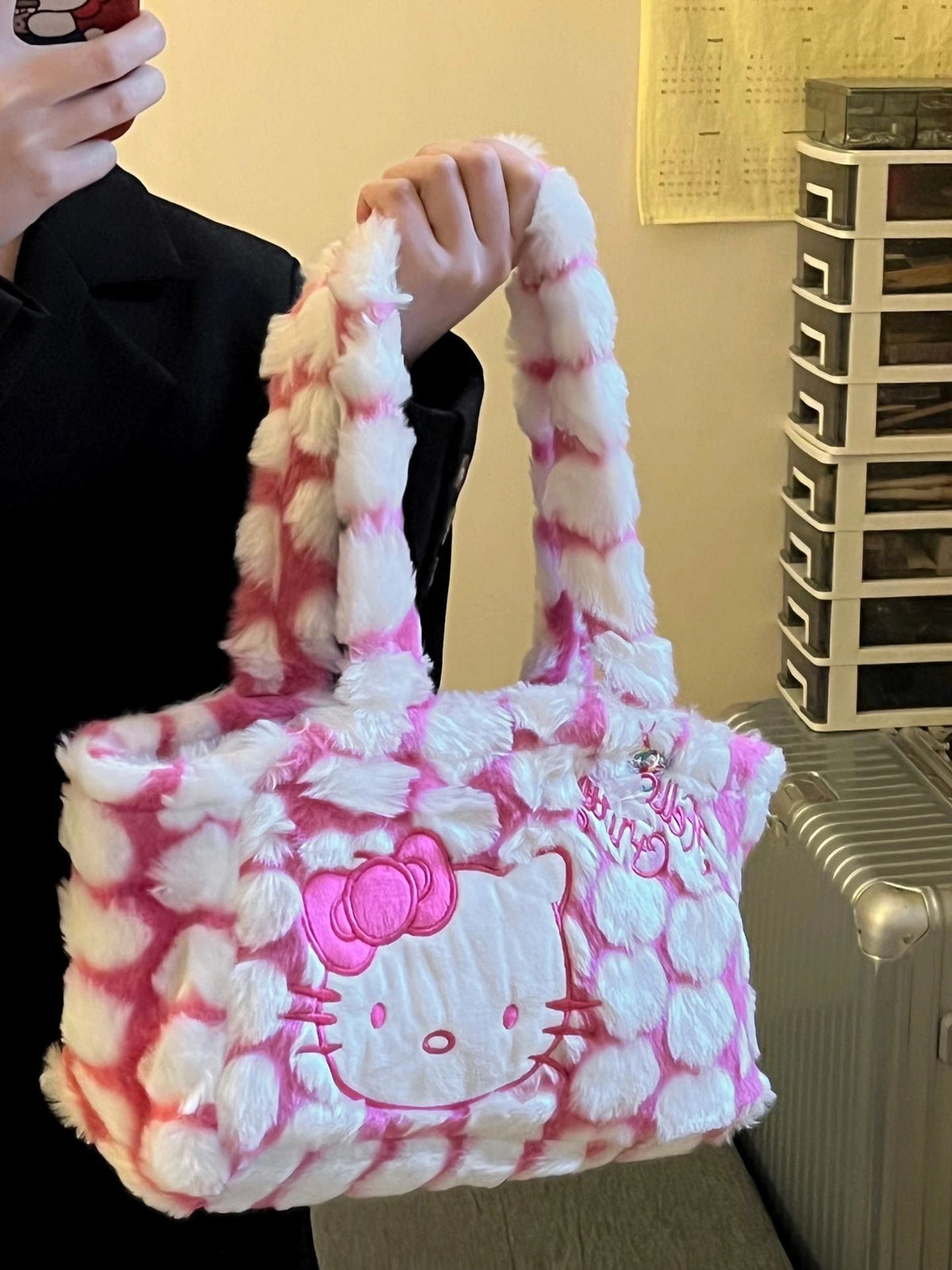 Hellokitty Cute Tote Bags Plush Tote Bag