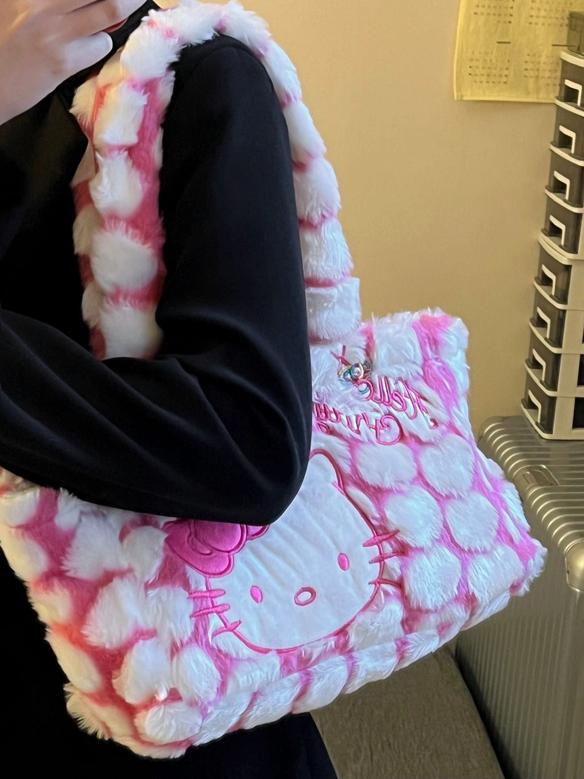 Hellokitty Cute Tote Bags Plush Tote Bag