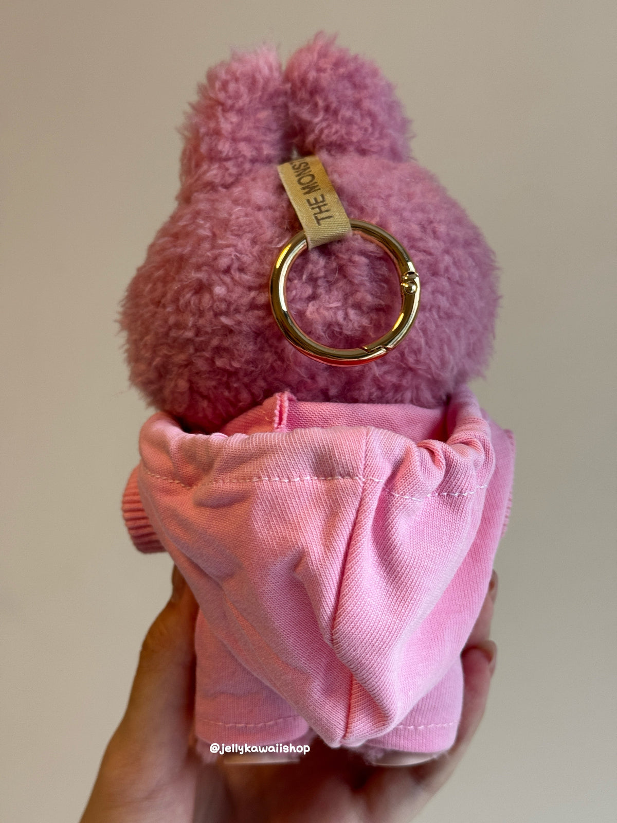 Pink Nike Hoodie 17cm Labubu Clothes Set(NO DOLL)  Accessories Suit Cute Clothes for Labubu Dress up Unique Style