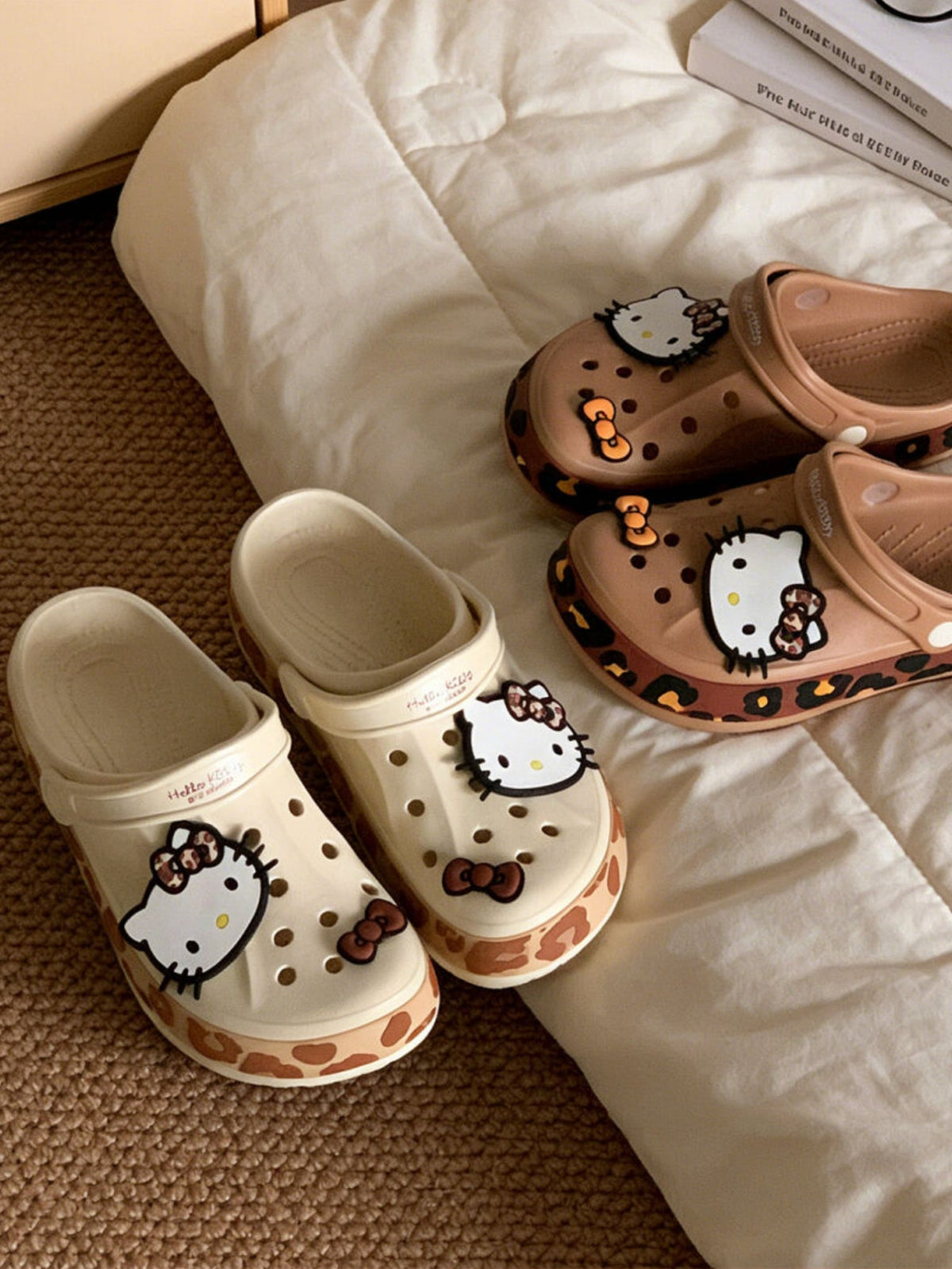 Hello Kitty Leopard-print Clogs Sandal Shoes